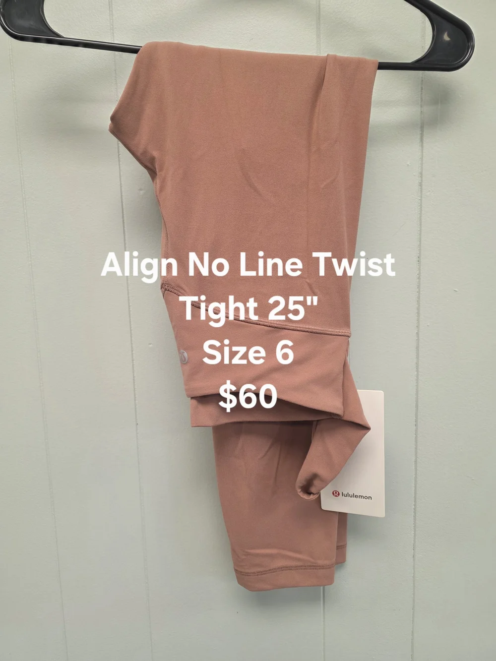 lululemon athletica Women's Align No Line Twist Leggings in Dusty Rose